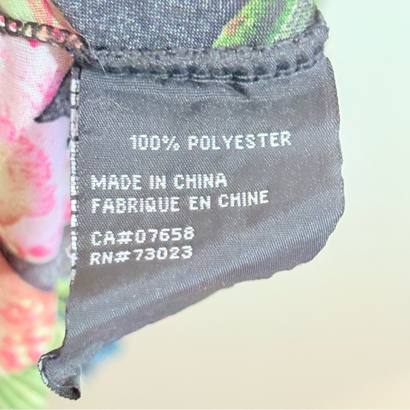 QED London Sheer Tropical Floral Maxi Dress Criss Cross & Cutout - Picture 10 of 10